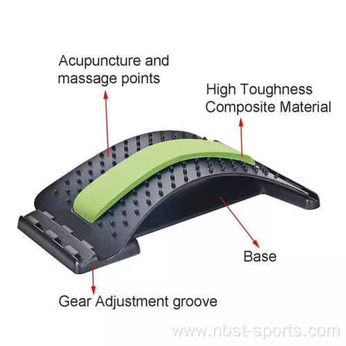 Back Stretcher Massager Pain Relief Lumbar Stretching Back Stretcher Massager Device Supplier